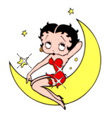 GIFs animados en Betty Boop En La Luna