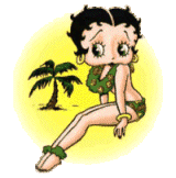 GIFs animados en Betty Boop En La Playa