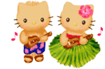 GIFs animados en Hello Kitty En Hawai