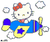 GIFs animados en Hello Kitty Viajando