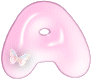 GIFs animados en Letras De Burbujas Rosas