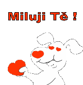 GIFs animados en Miluji Te (checo)