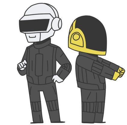 GIFs animados en Daft Punk