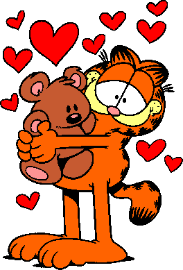 GIFs animados en Garfield Romanticos