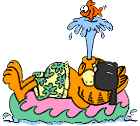 GIFs animados en Garfield De Vacaciones