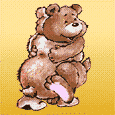 GIF animado (1820) Abrazos de oso
