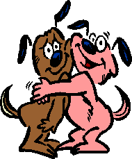 GIF animado (11009) Abrazos de perros