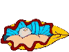 GIF animado (5942) Almeja con una perla