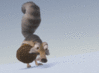 GIF animado (8683) Ardilla scrat ice age