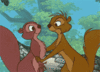 GIF animado (8684) Ardillas besos