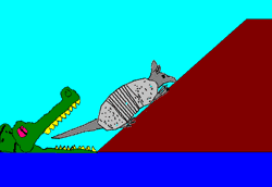 GIF animado (8709) Armadillo cocodrilo