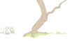 GIF animado (8727) Armadillo subiendo arbol