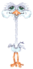 GIF animado (6732) Avestruz dibujos