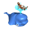 GIF animado (5757) Ballena hombre