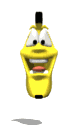 GIF animado (1072) Banana dando saltos