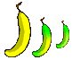GIF animado (1078) Bananas diferentes tamanos