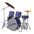 Imagen GIF de Bateria musical animado