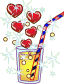 GIF animado (4104) Bebida amor