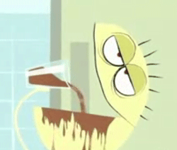 GIF animado (429) Bebiendo chocolate caliente