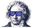 GIF animado (12986) Beethoven gafas sol