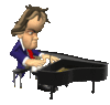 GIF animado (12987) Beethoven piano