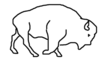 GIF animado (8747) Bisonte caminando