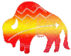 GIF animado (8754) Bisonte glitter