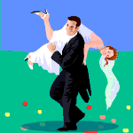 Imagen GIF de Boda divertida animado