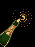 GIF animado (393) Botella de champan