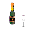 GIF animado (397) Botella de champan