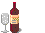 GIF animado (668) Botella y copa de vino tinto