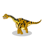 GIF animado (7528) Braquiosaurio andando