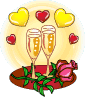 GIF animado (2935) Brindis amor