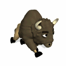 GIF animado (8761) Bufalo corriendo