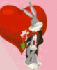 GIF animado (4224) Bugs bunnie romantico