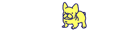 GIF animado (10517) Bulldog frances amarillo