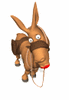 GIF animado (8781) Burro besando