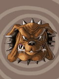 GIF animado (10492) Cabeza de bulldog