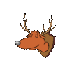 GIF animado (8997) Cabeza de ciervo
