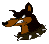 GIF animado (10824) Cabeza de doberman