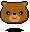 GIF animado (10215) Cabeza de oso