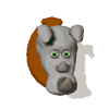 GIF animado (9992) Cabeza de rinoceronte