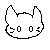 GIF animado (7698) Cabeza gato blanco