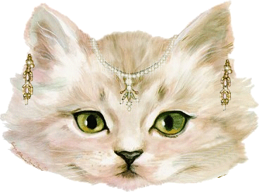 GIF animado (7707) Cabeza gato joyas