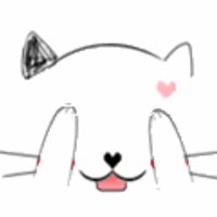 GIF animado (7714) Cabeza gato sonrojado