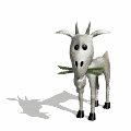 GIF animado (8854) Cabra comiendo