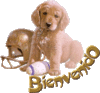 GIF animado (10557) Cachorro bienvenido