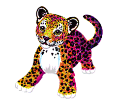 GIF animado (9566) Cachorro leopardo glitter
