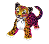 GIF animado (9566) Cachorro leopardo glitter