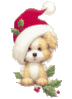 GIF animado (10585) Cachorro navideno